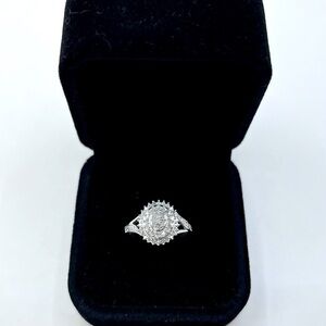 0.50 CT Natural Diamond Round Brilliant 925 Sterling Silver